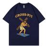 Jesus Funny Christian Gym Meme Tshirt Fashion Vintage Short Sleeve Tshirt Unisexs Women Clothing Casual Cotton TShirt Streetwear
