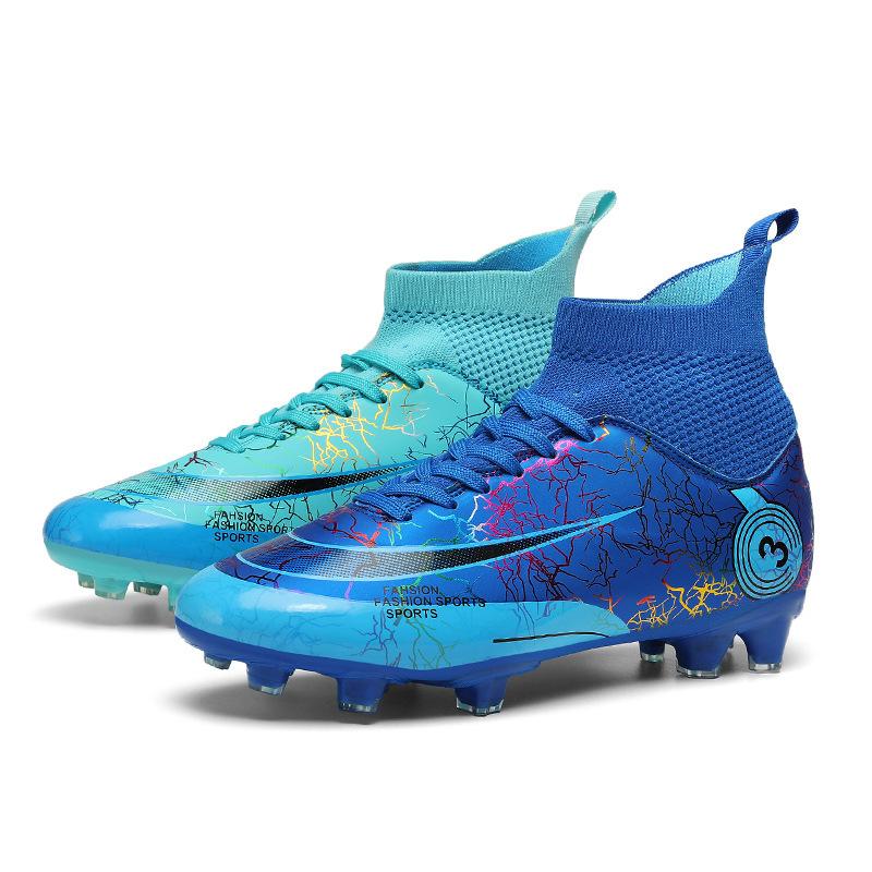 

High-top training football shoes spikes new sports shoes large-size sports student shoes spring and summer teenagers 31