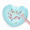 Korean-Style Heart-Shaped Stainless Steel Jewelry & Nail Art Desktop Tray