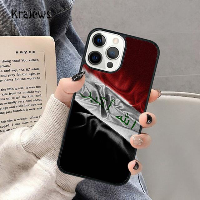 Iraqi Iraq Flag Soft Phone Case For iPhone 17 Air 16 15 14 Max Plus 11 12 13 Pro Max Phone Cover coque Fundas