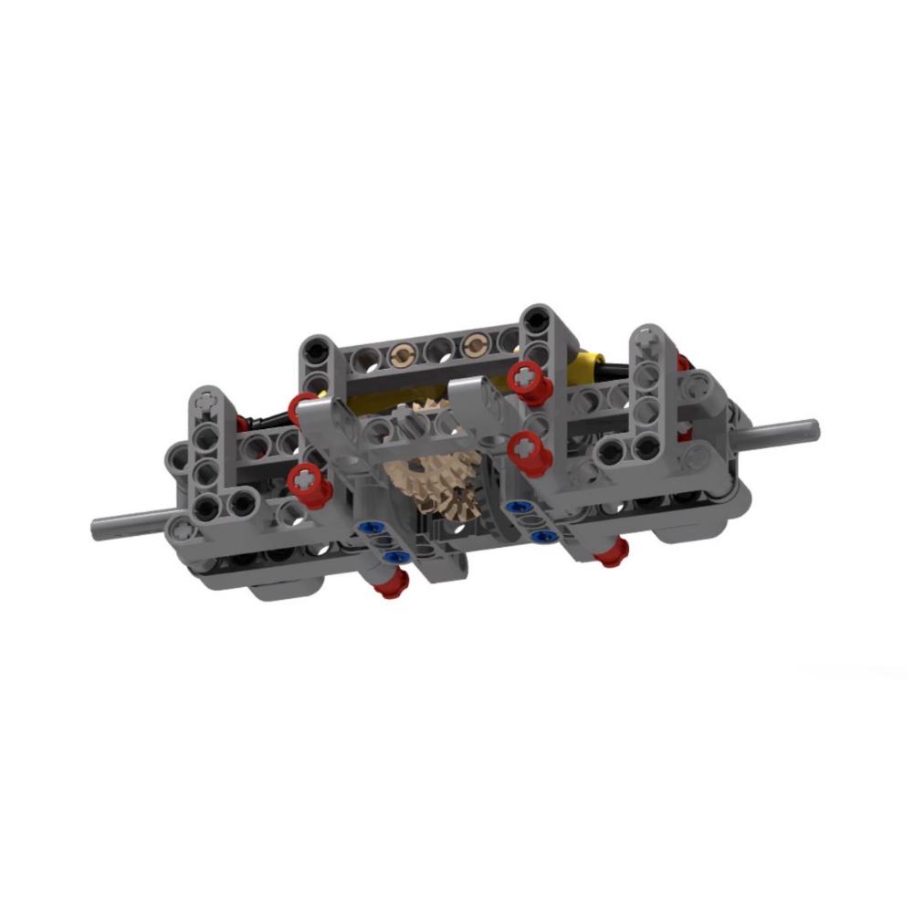 MOC-10458 Einfache Vorder- und Hinterradaufhängungen mit Stoßdämpfern für Bausteine MOC Auto-Chassis-Modell Mechanische Modifikation