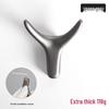 Nordic Creative Zinc Alloy Ox Horn Wall-Mounted Coat Hook for Bathroom, Kitchen, or Entryway.