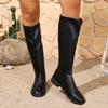 Spring And Autumn Sexy And Comfortable Low Heel Knee Length Boots Fashion New Style Warm Plus Size Women'S Casual Fashion Boots
