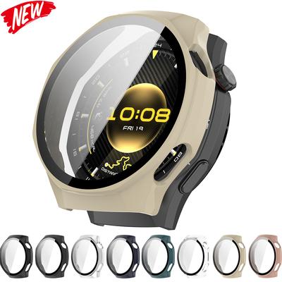 PC Case+Tempered Glass for Huawei Watch GT 6pro 46mm Hard Cover Bumper for Huawei Band GT 6pro Anti-drop Screen Protector Shell
