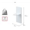 [Yamazaki] Magnetic Bathroom Dispenser Holder Tower Black [2-Piece Set] 4868x2