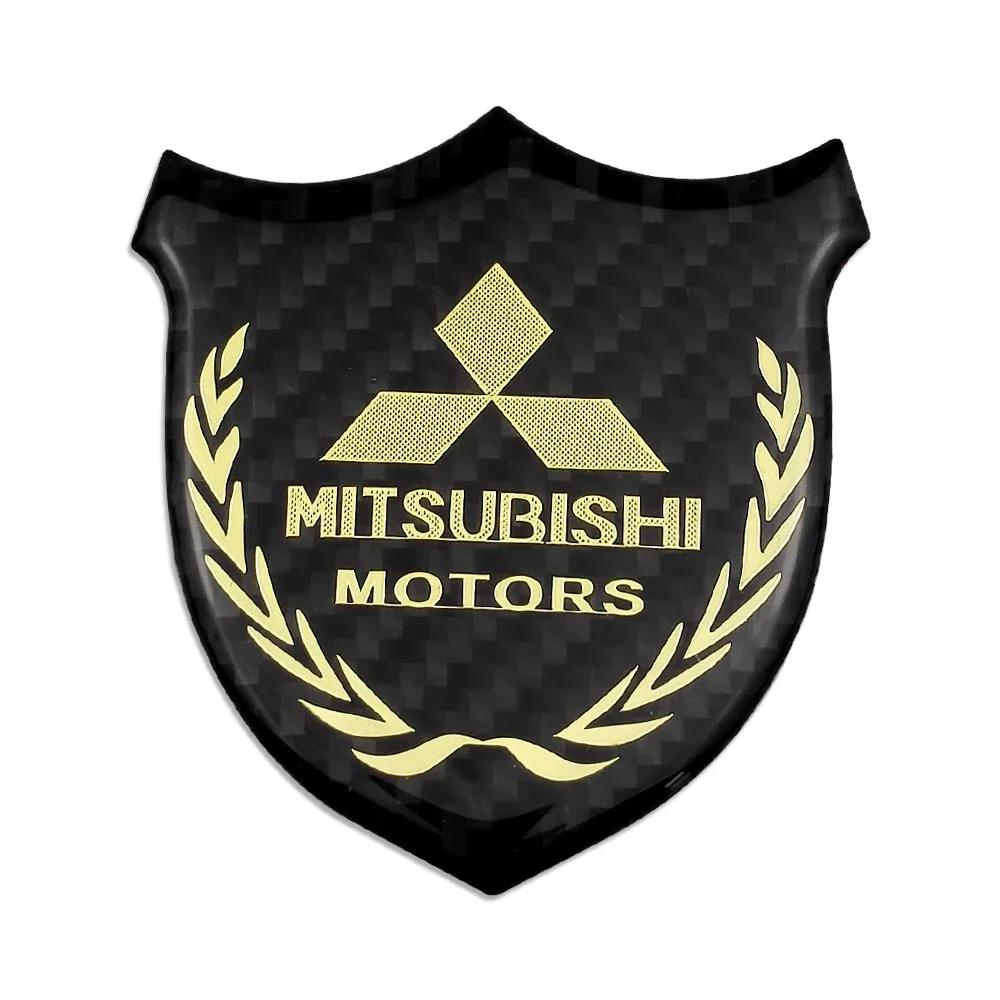 lcbk8 Metal Shield Badge Car Sticker Rear Side Body Emblem for Mitsubishi Outlander Lancer 9 10 ASX Eclipse Pajero L200 Accessories