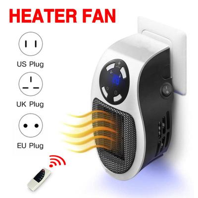 500-W-Wandsteckdose-Plug-in-Alpha-Heizgerät, tragbare Mini-Heizung, Raumheizung mit Fernbedienung, einstellbarem Thermostat, Timer und LED-Anzeige