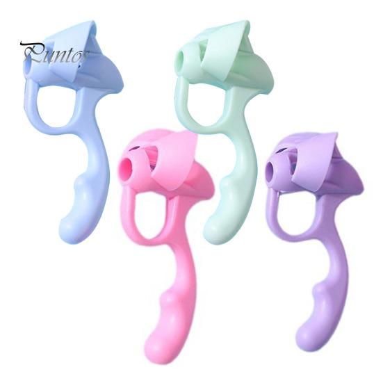 4Pcs/Set Silicone Pencil Gripper Finger Callus Prevention Correct Posture Aid Ergonomic Kids Non-Slip Pencil Holder
