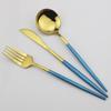 6Set/30Pcs Multicolor Cutlery Set Stainless Steel Dinnerware Set Knife Fork Spoon Flatware Sets Home Hotel Kitchen Party Tableware Set