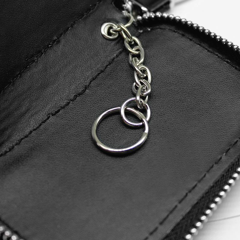 HZTJ3 Leather Key Wallet Car Key Bag Multi Function Key Case For Ford F-150 Fiesta Focus 2 3 4 Mondeo Ecosport Kuga Fusion Accessories ycbs9