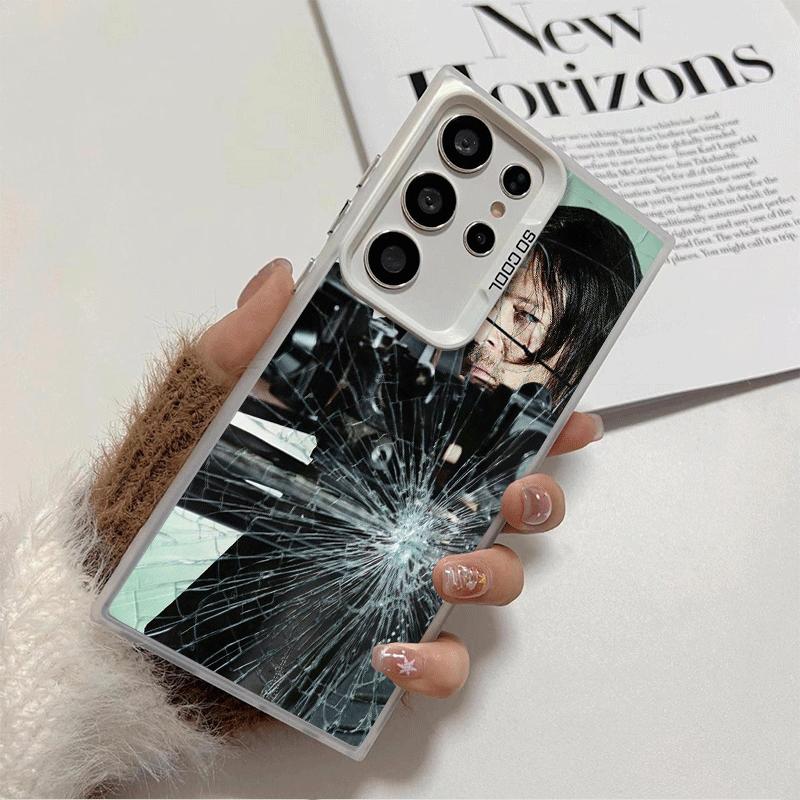 The Walking Dead Daryl Dixon Shockproof Phone Case for Samsung Galaxy S26 Edge S25 Ultra S24 FE S23 Plus S21 Cover Anti Fall Fun