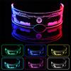 LED-briller 7 farger 12 moduser Cyberpunk briller Blinkende lysende briller for Halloween Cosplay-fest Bar