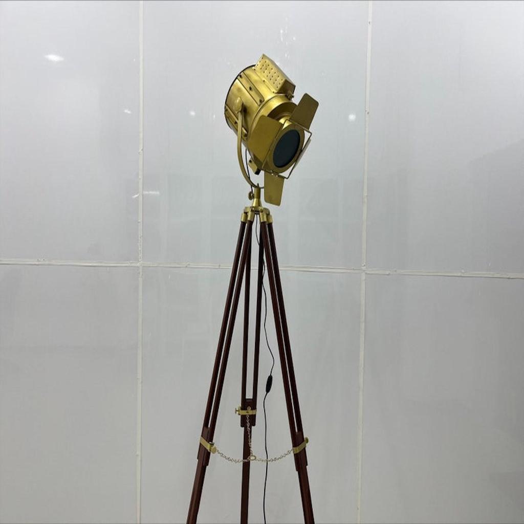 Spot-Scheinwerfer Klappe Antikmessing Stehleuchte Studio-Spot-Scheinwerfer Für Zuhause Büro Raum Dekorativ