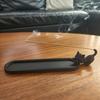 Zen Style Black Cat Incense Stick Holder Mobile Cat Incense Burner with Ash Catcher  Yoga Room