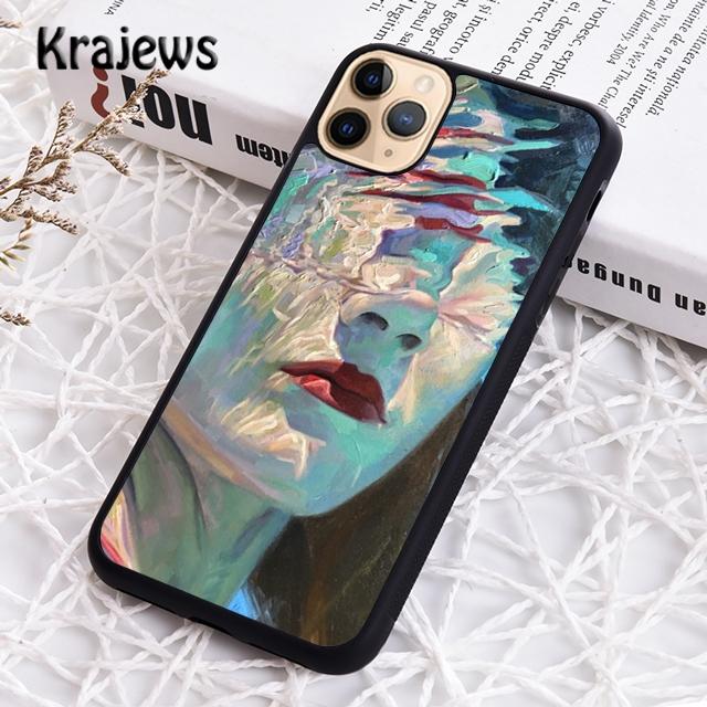 Krajews Abstract Art Underwater Boy Girl Phone Case For IPhone 18 17 Air 16 15 14 plus 11 12 13 pro max coque Shell Fundas