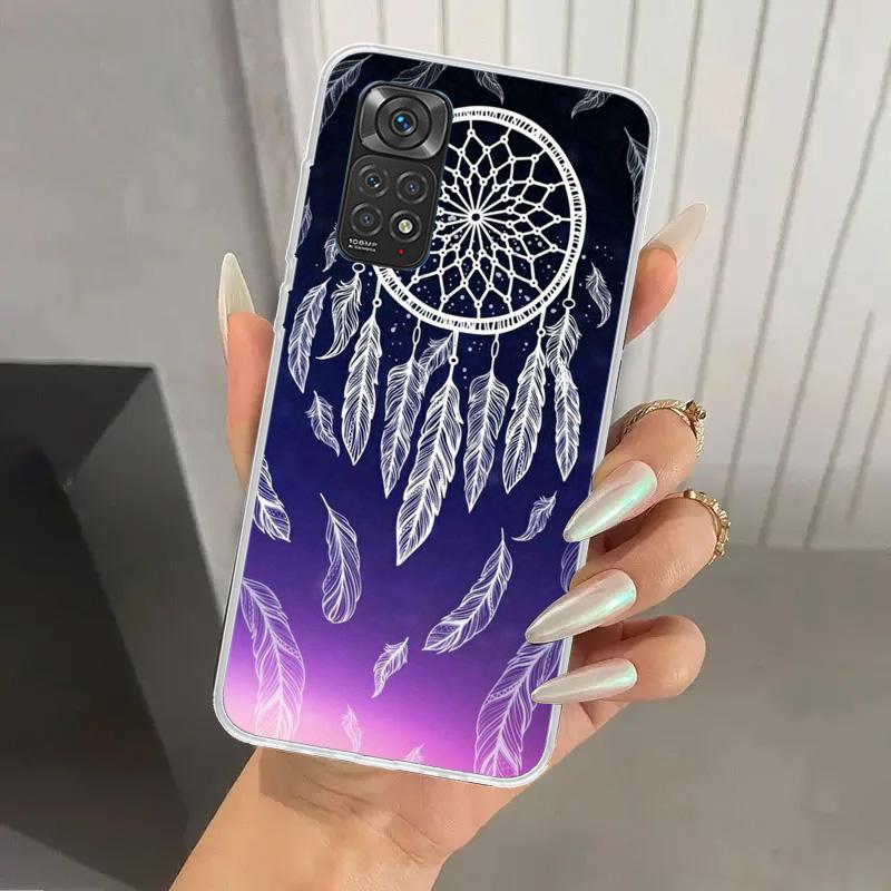 Retro Feather Dreamcatcher Phone Case for Xiaomi Redmi Note 15 14 14S 13 12S 12 Pro 11S 11 Plus 11T 11E 10S Soft Funda Print She