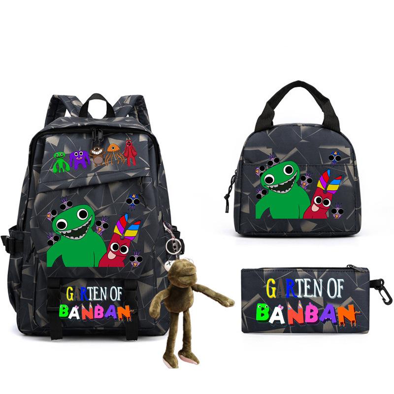 Game Student Schoolbag Single Shoulder Pencil Bag Three-piece Set Double Shoulder Back