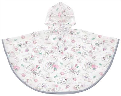 Skater Rain Poncho Raincoat for Children Cinnamoroll Sanrio Milk and Issho Suitable Height 80-100cm RAPO2-A