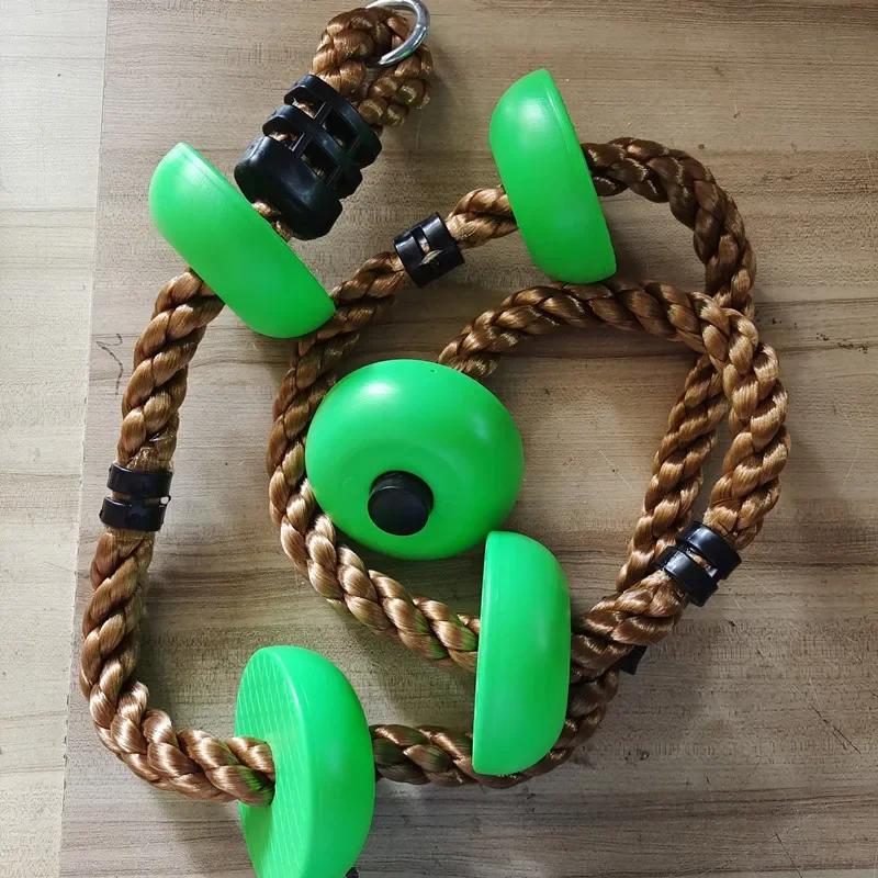 Kids Active Play Toys Climbing Rope with Swing Disc Plastic Outdoor/Indoor Playground Equipment & Fun Fitness Props for Kids