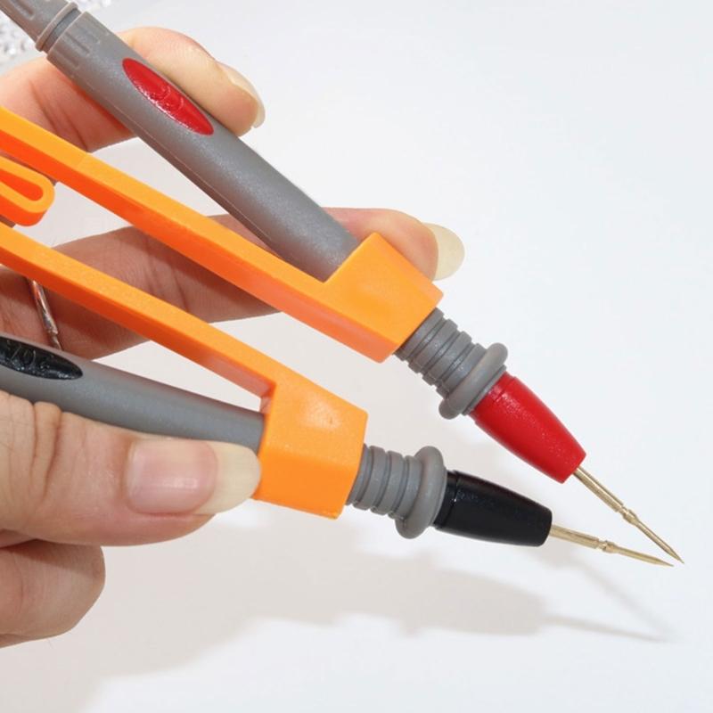 Adjustable Angles Multimeter Probe Stabilizing Clamp Tool Holds Meter Needle for Electricians and Technicians