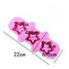 3-Cavity Pentagonal Star Silicone Mold, DIY Non-Stick Easy Detach Mold for Succulent Planter Cement Gypsum Ice Craft Making