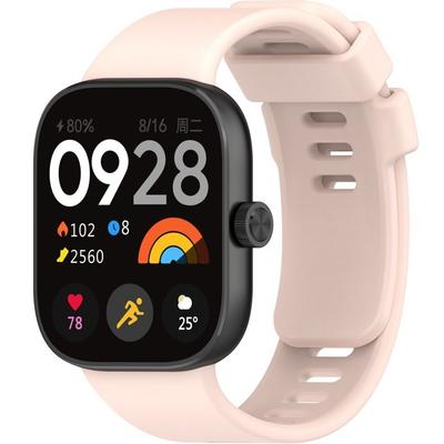 Bracelet en Silicone pour Xiaomi Redmi Watch 4 / Xiaomi Smart Band 8 Pro / Xiaomi Smart Band 9 Pro, Rose