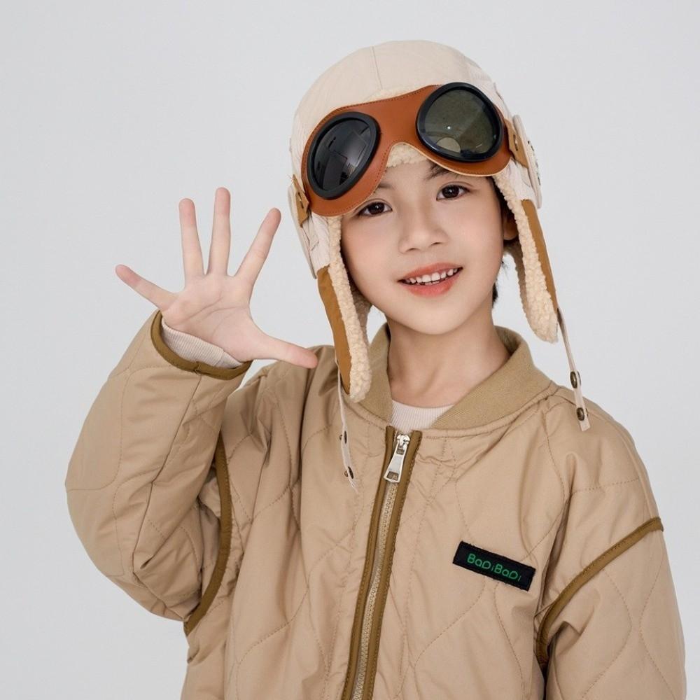 Cold Proof Pilot Hat Cute Cartoon Warm Hat Fashion Ear Protection Cap  Winter