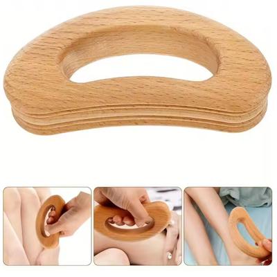 Wooden Gua Sha Scraping Board - Body Massage Tool For Muscle Pain Relief, Lymphatic Drainage & Relaxation, Handheld Massager