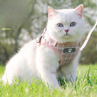 Pet Leash  Vest-style Cat Chest Strap  Anti-breaking Cat Leash  Pet Supplies