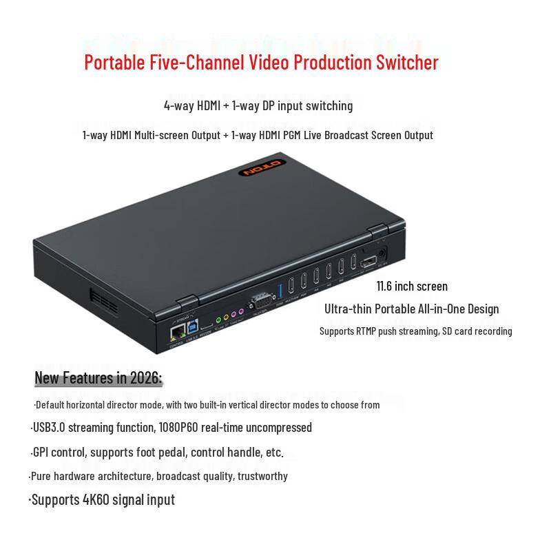 Oton A35 4-Channel HDMI Live Production Switcher