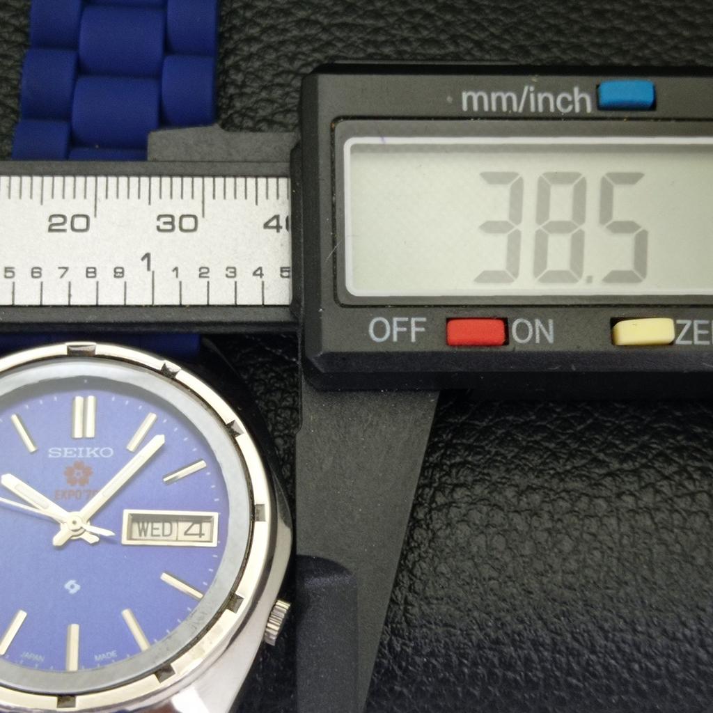 POUŽITÉ VINTAGE SEIKO EXPO 70 AUTOMATIC 7009A JAPONSKO PÁNSKÉ HODINKY S BLUE CIFERNÍKEM a433856-2 R119-a433856