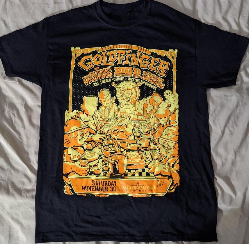 

Goldfinger Skanksgiving 2019 event T shirt Black Size S To 4XL Unisex T-Shirt S