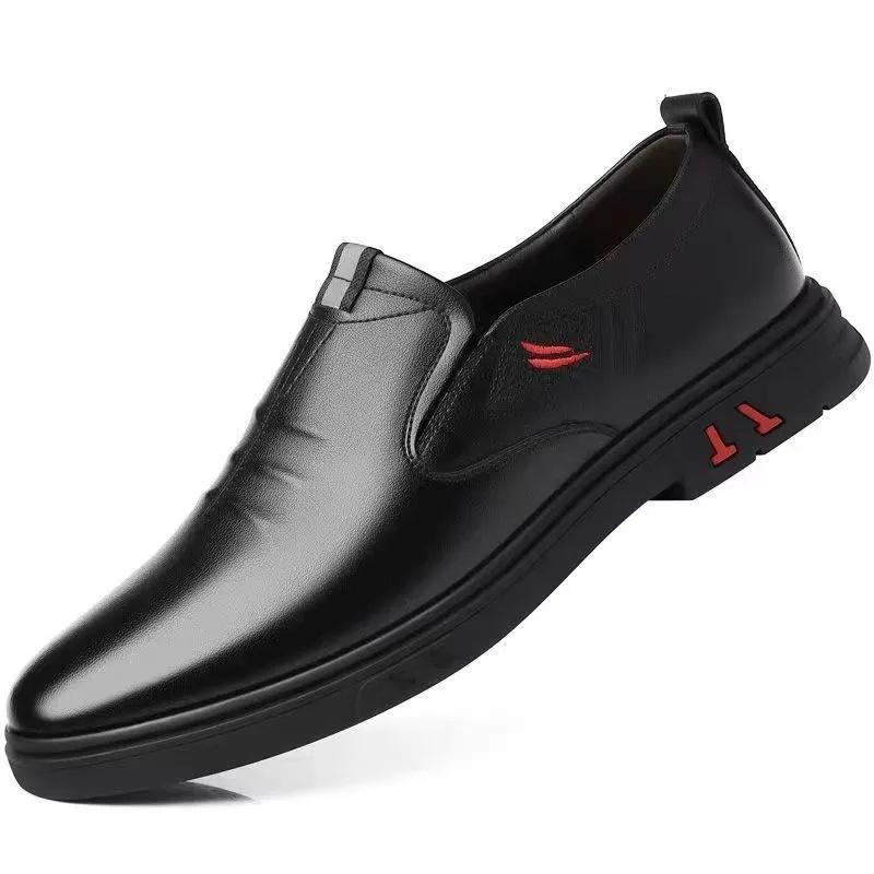 

Мужская обувь из натуральной кожи дышащая деловая обувь мужская обувь мягкая кожа мягкая подошва корейская версия повседневная кожаная обувь мужская 44