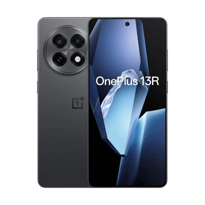 OnePlus 13R 5G 12 Go/256 Go Gris (Nebula Noir) Double SIM