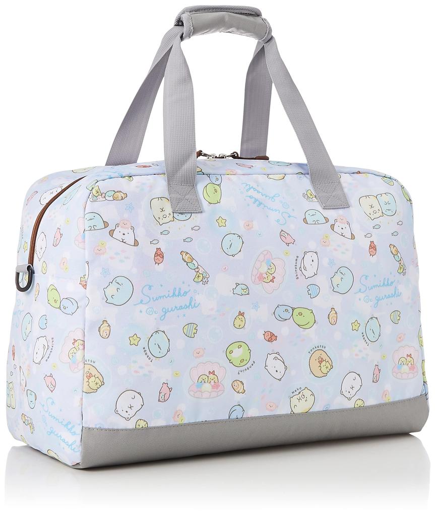 Boston Bag Sumikkogurashi Travel Large Capacity 40L One Night Two Nights Shoulder Belt Included 2WAY Purple [Title Roll]