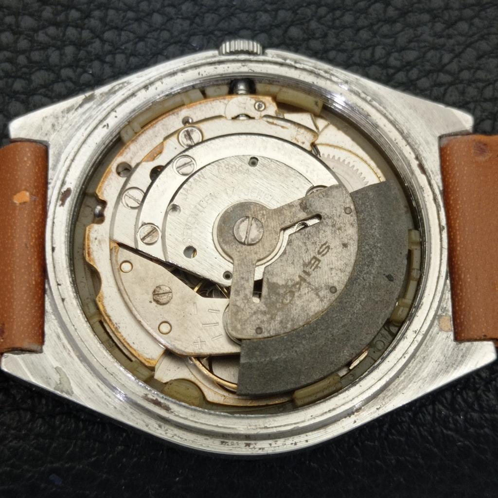 VINTAGE SEIKO 5 AUTOMATIC JAPAN 6309A MENS WHITE COLOR DIAL WATCH A702729-1