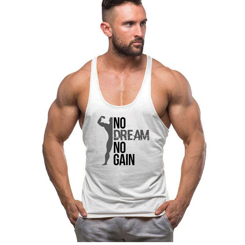 

Mens Training Sports Breathable Stretch Recreational Fitness Sleeveless Vest TagXL=US M белый
