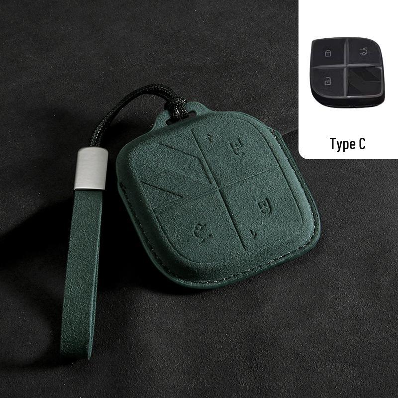 

Lynk & Co 08/03/06/05/02/09 Key Case 2024 - High-End Suede Shell with Buckle