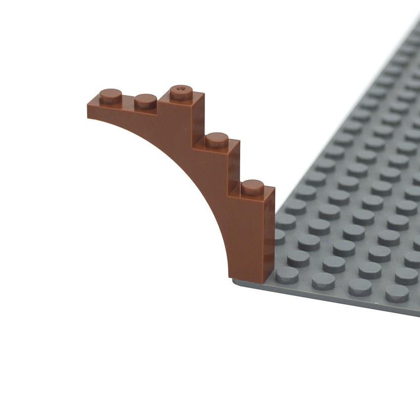 MOC Building Blocks Arch 1x5x4 Curved Brick Technical Changeover Catch Compatible with 2339 14395 76768 Educational DIY Toys