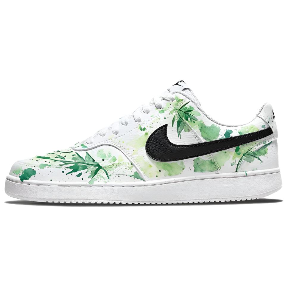 

Nike Court Vision 1 Palm Green Meadow Abrasion Resistant Low top Skateboard Shoes Men s White Green DH2987-101(team488-) 43