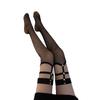 Rivet leg ring jk sweet and spicy black over-the-knee thigh stockings for women's thin black silk high-tube fishnet socks for women