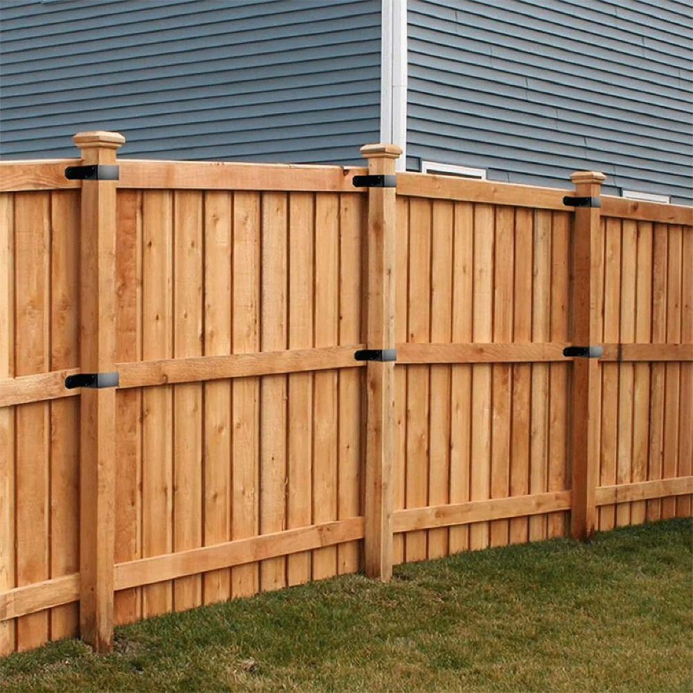 4 pezzi Supporto Robusto per Recinzione da Ponte Tappi per Pali Resistenti alla Corrosione Staffa di Collegamento Montaggio Gazebo