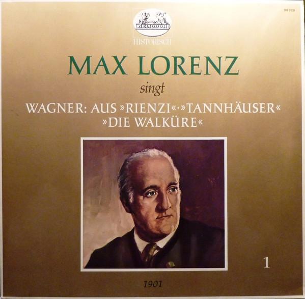 

LP Record RICHARD WAGNER MAX LORENZ Max Lorenz Singt Wagner Aus Rien 88029 Heliodor Germany Classical Used