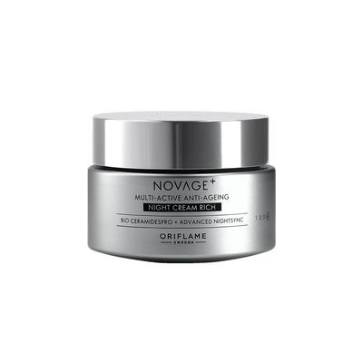Oriflame Novage+ Wielofunkcyjny Bogaty Krem Przeciwstarzeniowy na Noc 50 ml