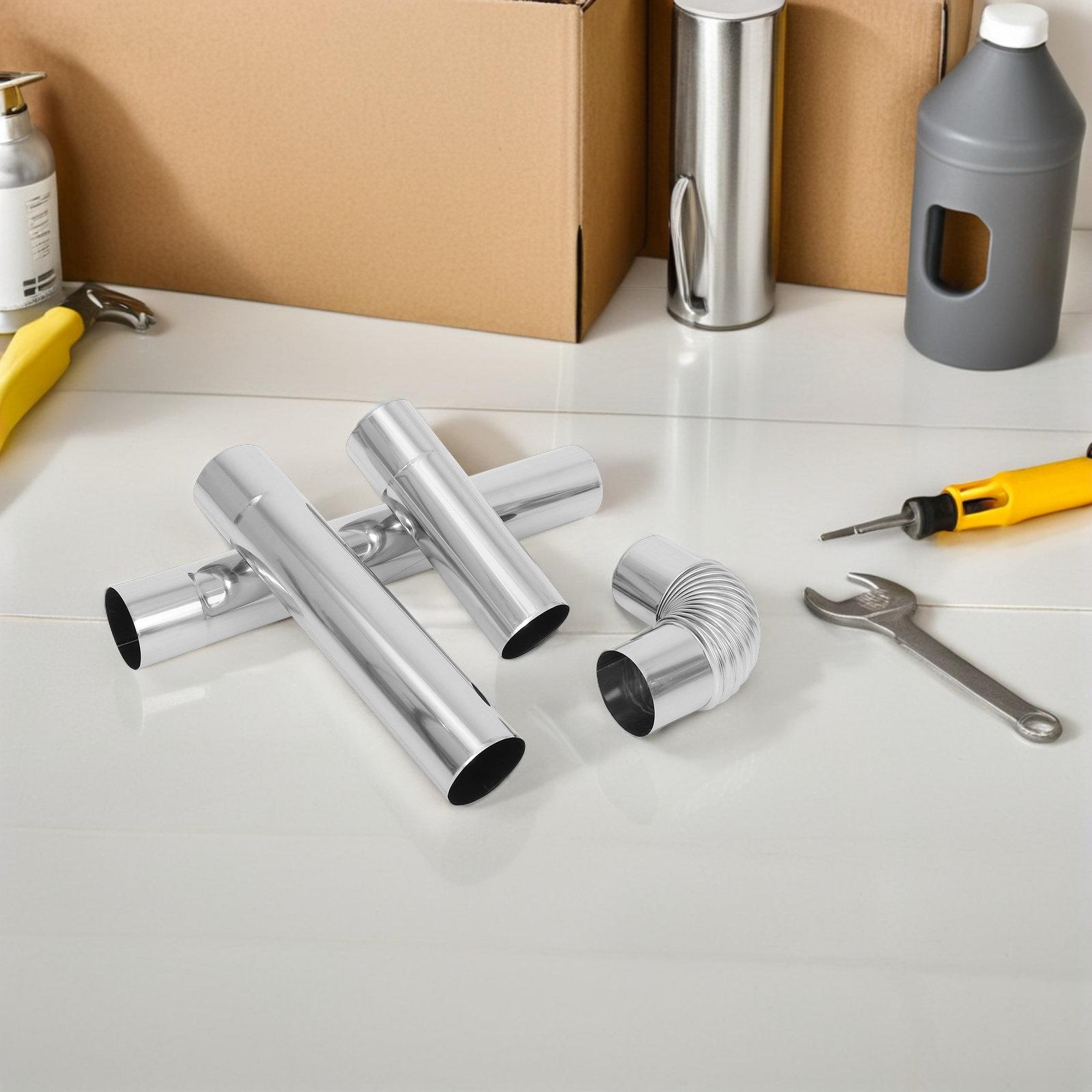 

4Pcs Stainless Steel Flue Pipe Kit Rust Resistant Smooth Inner Wall Wood Stove Chimney Pipe Elbow for Heating Fireplace China Mainland