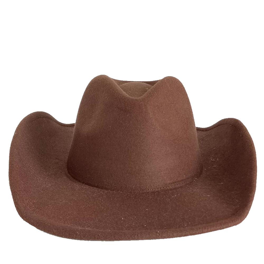 

Western retro teardrop top cowboy fedora wide brim cloak church hat Hombre hat western cowboy hat male and female baron hat M56-58CM армія зелений колір