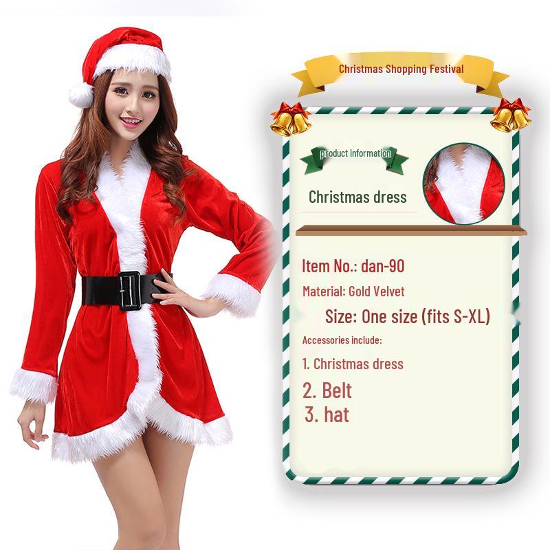 2023 Weihnachtsmann Weihnachtskostüm und Cosplay-Outfit-Set