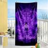 Naruto Character Customize Text Beach Towel High Absorbency & Quick-Dry Suitable for Swimming Gym Camping Yoga Vacation