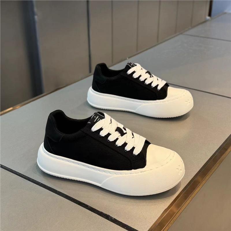 Big head canvas shoes summer new breathable thick baseplate shoes casual ms