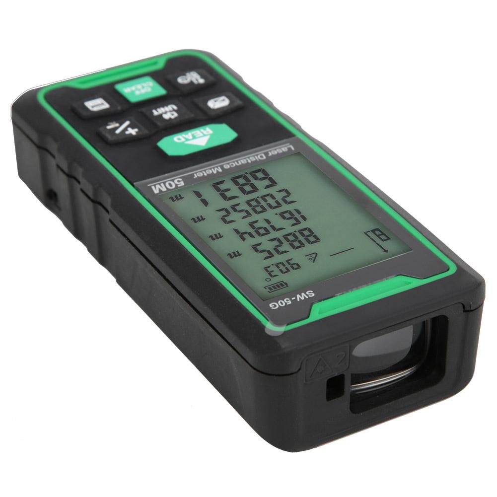 Sw 50G 50m Handheld Digital Laser Distance Meter Range Finder Diastimeter Distance Measuring Tool